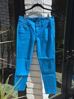 Cache Turquoise Skinny Jeans
